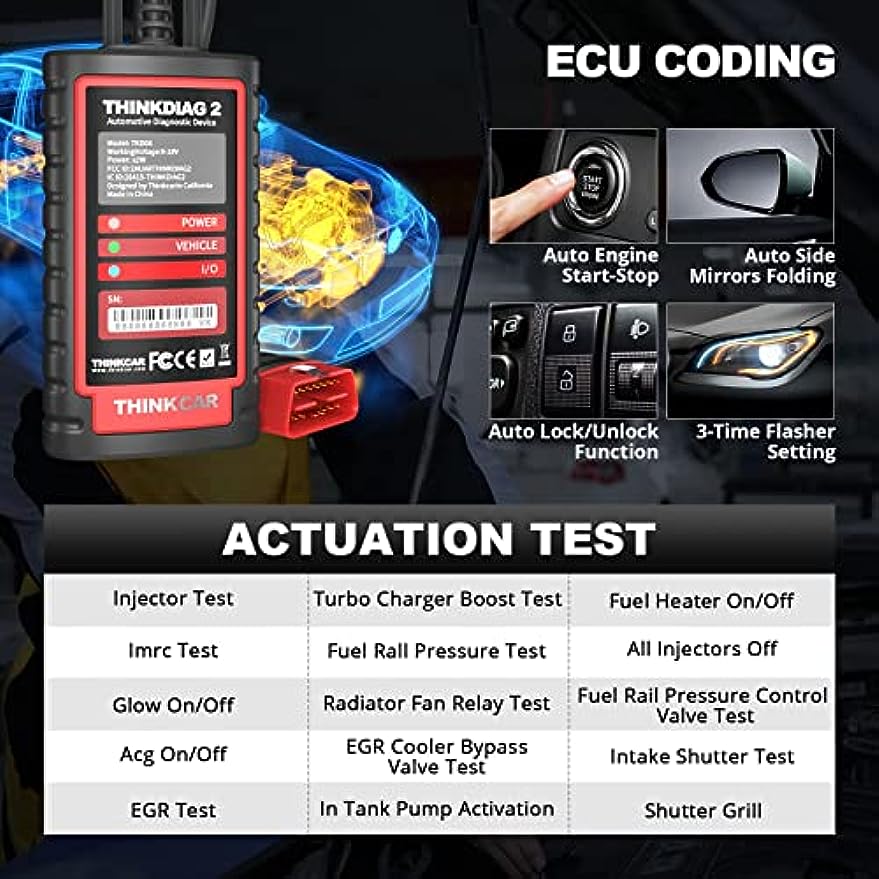SALE! - THINKCAR Coding & Android/IOS Scanner OBD2 Diagnostic Tool