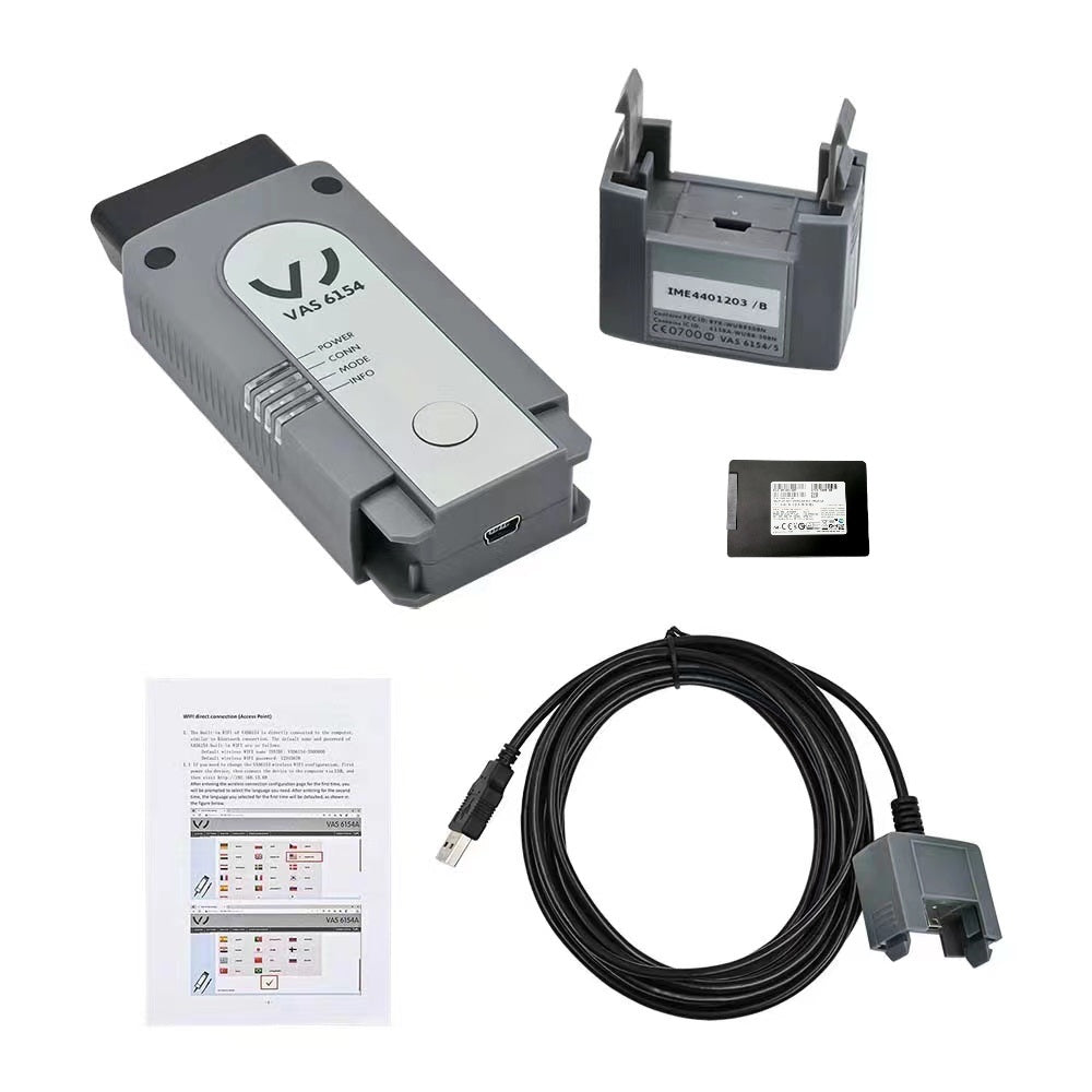 VAS 6154A DoIP OBD2 Scanner Original 1:1 For V-AG Diagnositc Tool CAN FD Till 2024