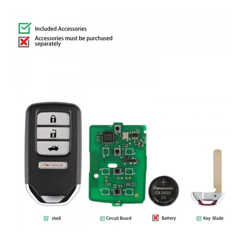 AUTEL Smart Key for Honda IKEY HD004AL HD004BL HD005AL 4 Buttons/ 5 Buttons