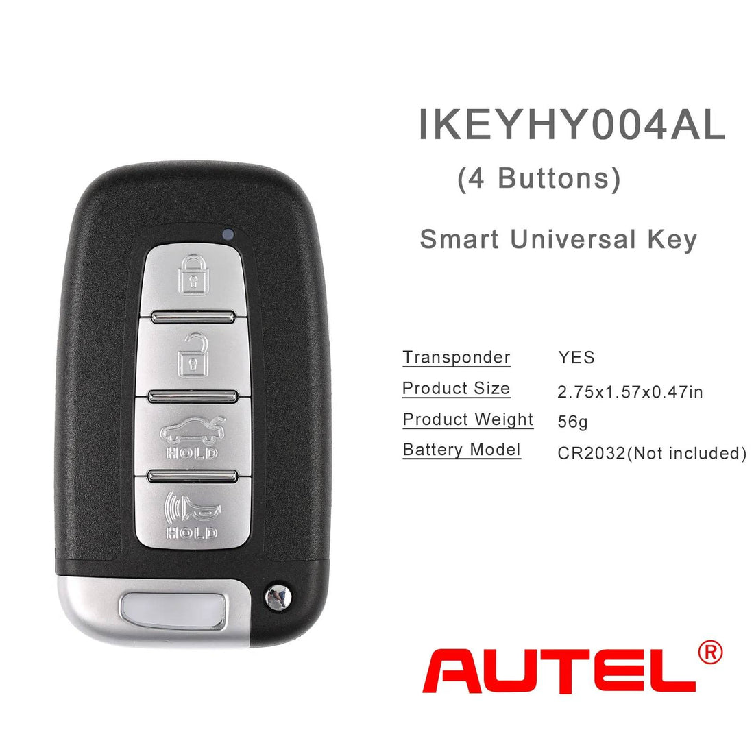 مفتاح ذكي عالمي من AUTEL IKEY HY003AL HY004AL لسيارة Hyundai بثلاثة أزرار/أربعة أزرار