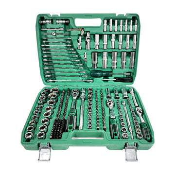 216pcs Mechanic Tool Set Socket Wrench Auto Protection Tool 72 Teeth Quick Wrench Combination Kit