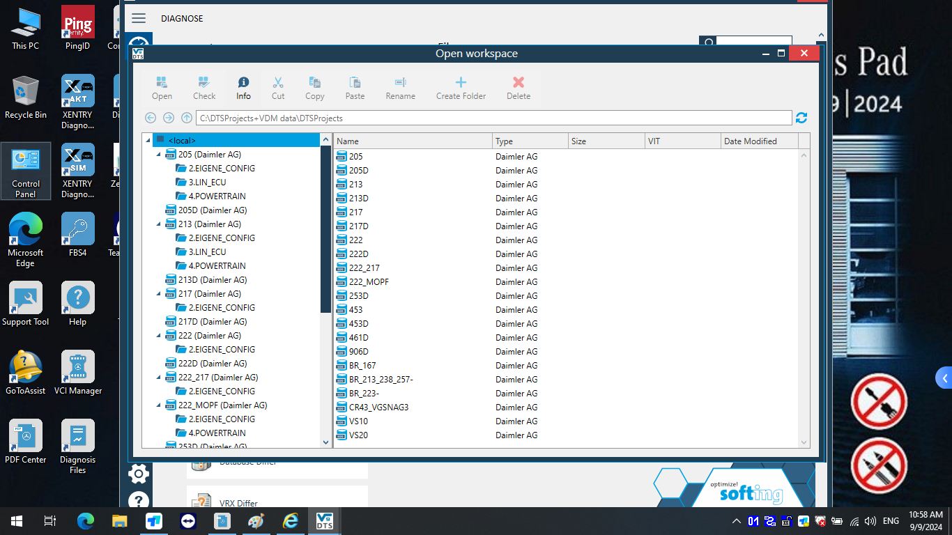 V2024.09 Benz Xentry Diagnostic & Programming Software For Mercedes installed in SSD/HDD