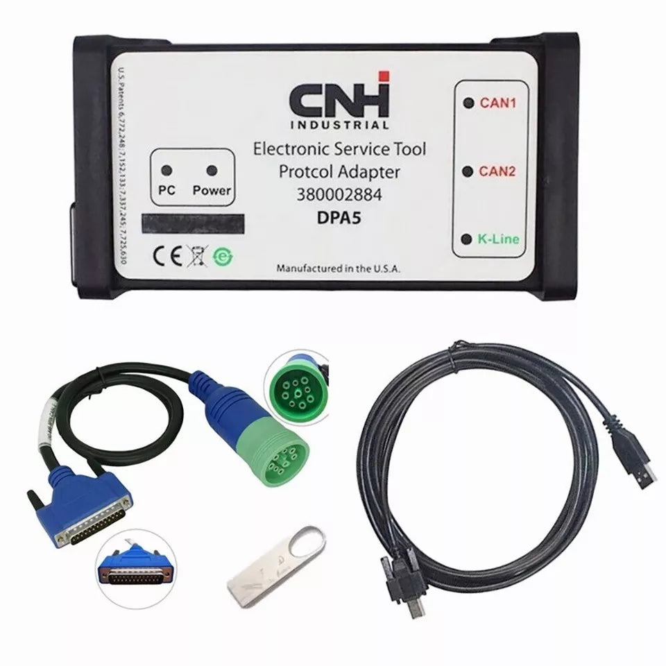 CNH DPA5 Kit V9.9 Diagnostic Tool Dearborn Protocol Adapter 5 New Holland Electronic Service Tools