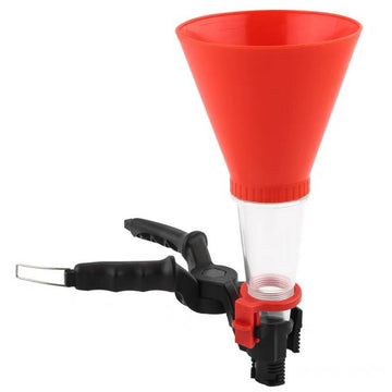 Engine Oil Filling Funnel Set Car Motorcycle Gasoline Oil Fill Long Stem Adjustable Funnel Holding Clamp