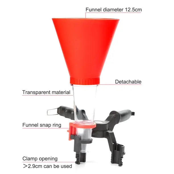 Engine Oil Filling Funnel Set Car Motorcycle Gasoline Oil Fill Long Stem Adjustable Funnel Holding Clamp