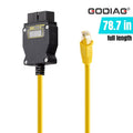 GODIAG GT109 DOIP-ENET Diagnostic Programming Cable with Voltage Display Replace BMW ENET Cable