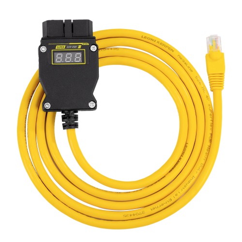 GODIAG GT109 DOIP-ENET Diagnostic Programming Cable with Voltage Display Replace BMW ENET Cable