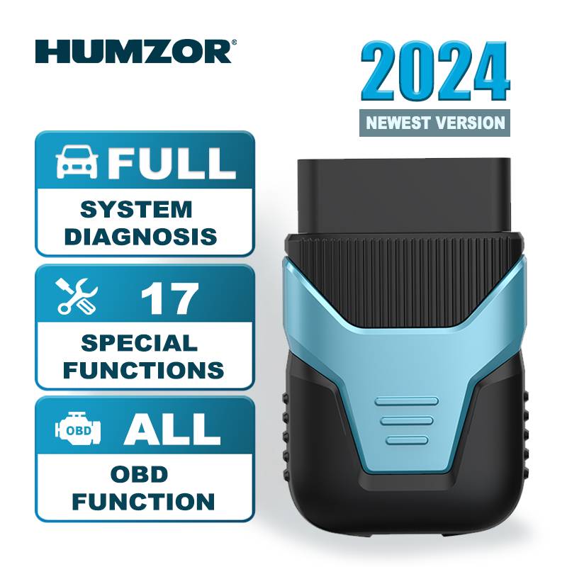 HUMZOR Z100 Elite Full System Diagnostic OBDII Scanner Supports 17 Reset Service IMMO Key