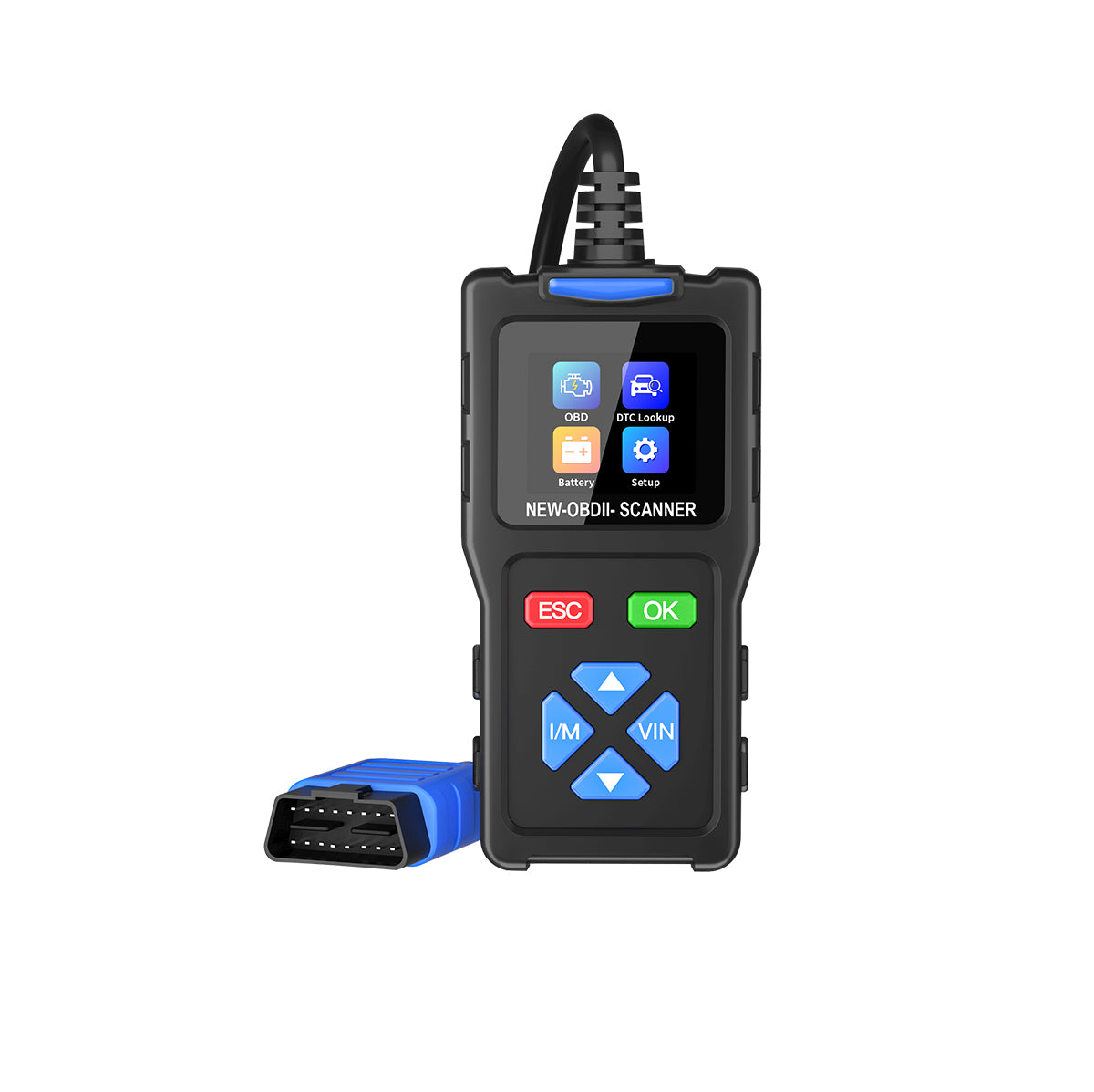 جهاز فحص محرك السيارة Jdiag T100 OBD2 لجميع السيارات يدعم قراءة ومسح رموز الأعطال