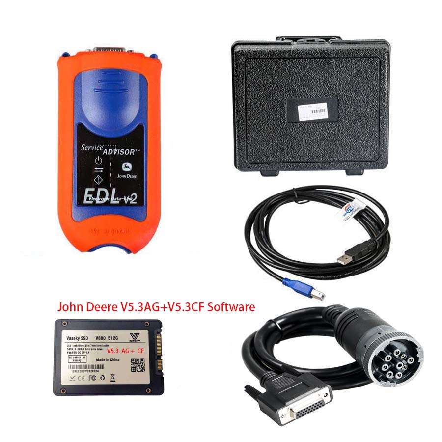 Service Advisor EDL V2 John Deere Electronic Data Link Truck Diagnostic Kit with V5.3.225 Software