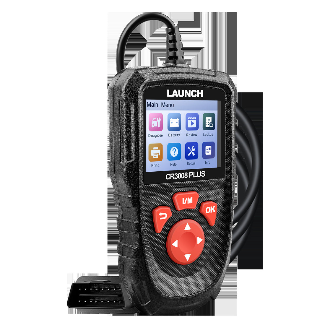 أداة فحص كود محرك LAUNCH CR3008 PLUS OBD2 Auto Scanner Creader CR 3008 OBDII، تحديث مجاني عبر الإنترنت