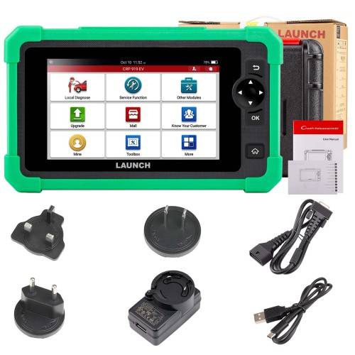 LAUNCH CRP919 EV Diagnostic Tool for Electric Vehicles New Energy Cars Supports ECU Coding