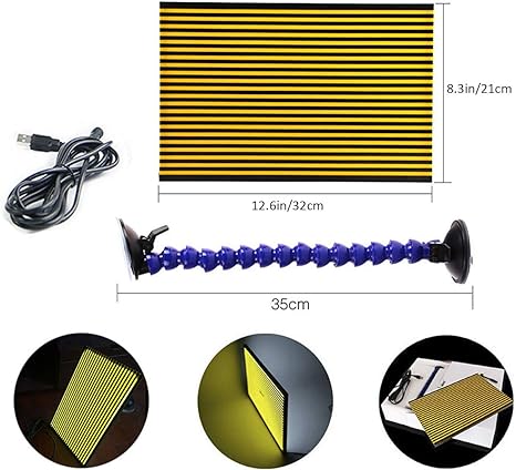 Car LED Line Board For Paintless Dent Repair Tool Kit