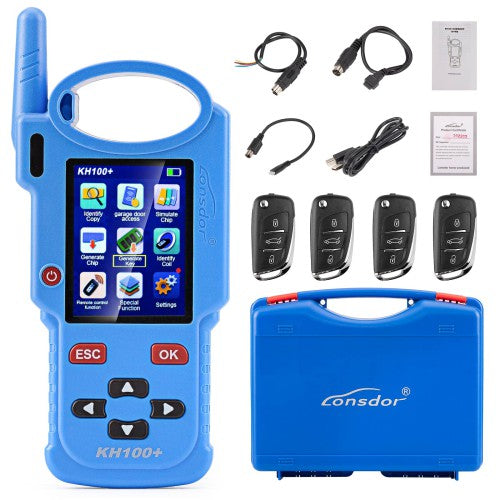 يدعم برنامج Lonsdor KH100+ Remote Maker Key Programmer شركة TATA Mahindra Maruti الهندية مع أجهزة تحكم عن بعد عالمية مجانية