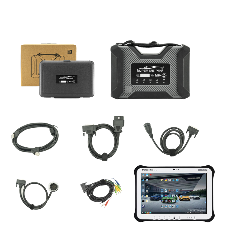 SUPER MB PRO M6 + Pro Star Diagnosis Tool Full Configuration for Benz Cars and Trucks, DoIP BM-W Aicoder, E-sys