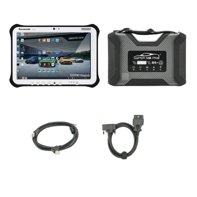 Super MB Pro M6+ Pro Star Diagnosis Tool Simplified Configuration with OBD Cable and USB Cable Only