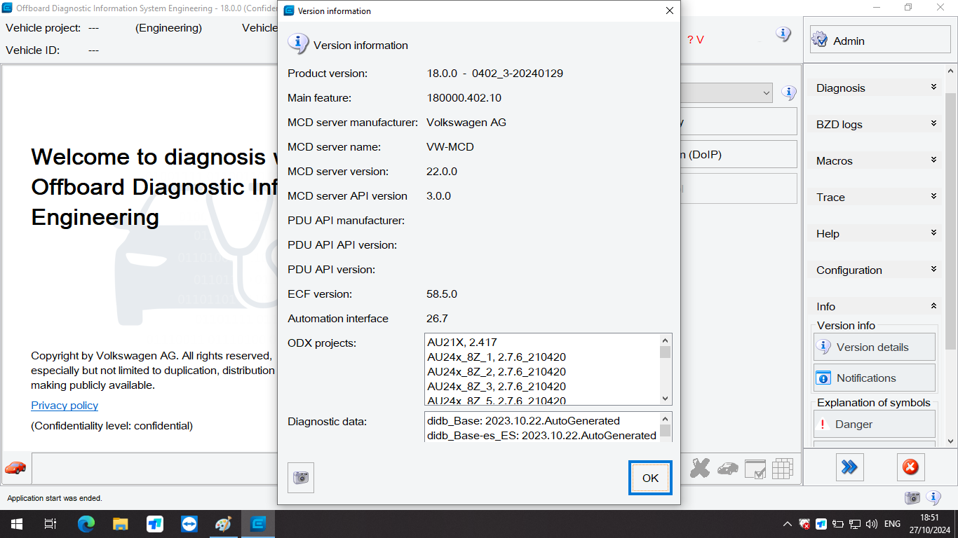 ODIS Software V24.1.2 V-W A-udi Elsawin 6.0 Vag ETKA 8.3 ODI-S Engineer Software V18 Installed In HDD/SSD