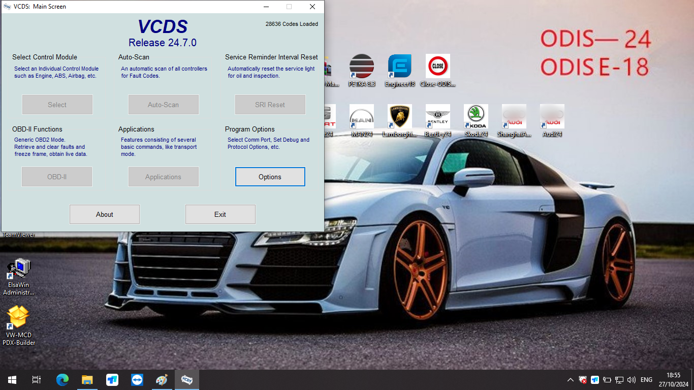 ODIS Software V24.1.2 V-W A-udi Elsawin 6.0 Vag ETKA 8.3 ODI-S Engineer Software V18 Installed In HDD/SSD