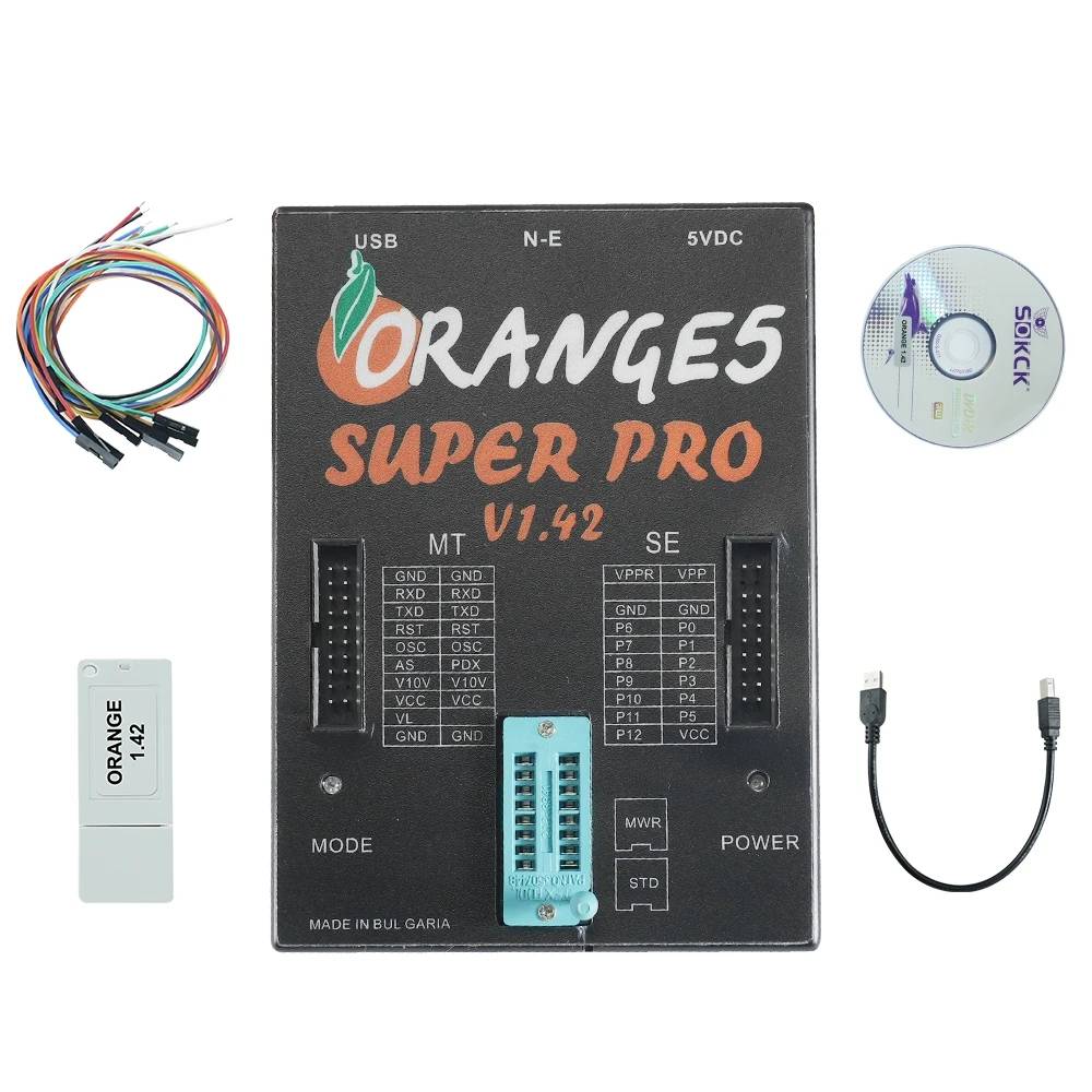 OEM Orange5 V1.42 Super Pro Programmer With Full Adapter Enhanced Functions with USB Dongle