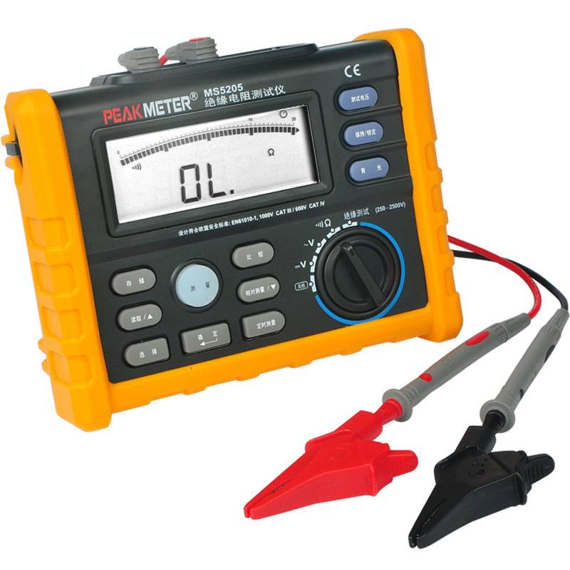 PEAKMETER MS5203 Insulation Resistance Tester Meter 50-1000V Multimeter