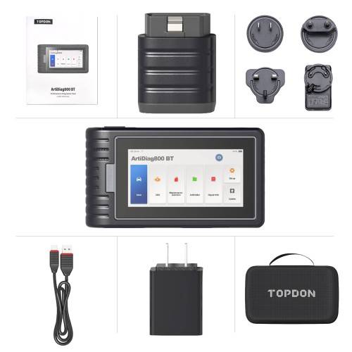 TOPDON Artidiag 800 BT Full system diagnostics 28+ Reset Services Free lifetime upgrades