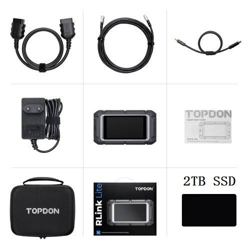 TOPDON RLink Lite Diagnostic Tool Support OE-level Online Programming Supports CAN FD, DoIP