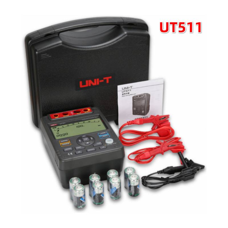 UNI-T UT511/512/513A Insulation Resistance Testers Meter Megohmmeter Voltmeter Auto Range Test