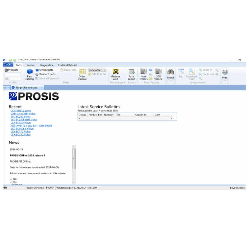 V.olvo PROSIS Parts Catalog & Repair Manual for V.olvo Construction V2024.09