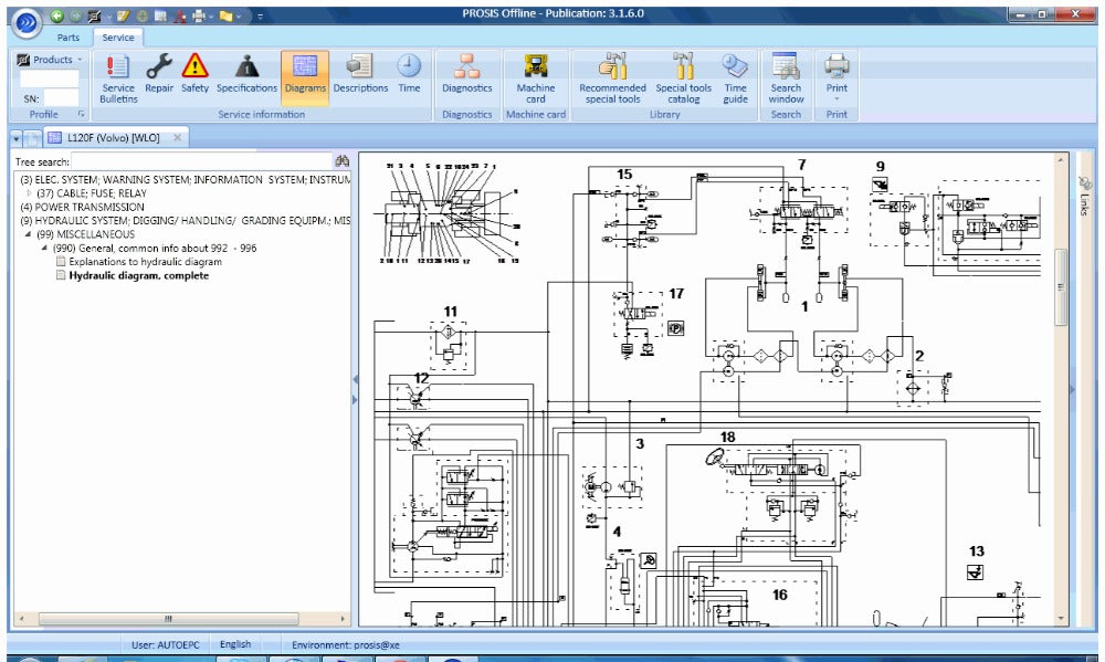 V.olvo PROSIS Parts Catalog & Repair Manual for V.olvo Construction V2024.09