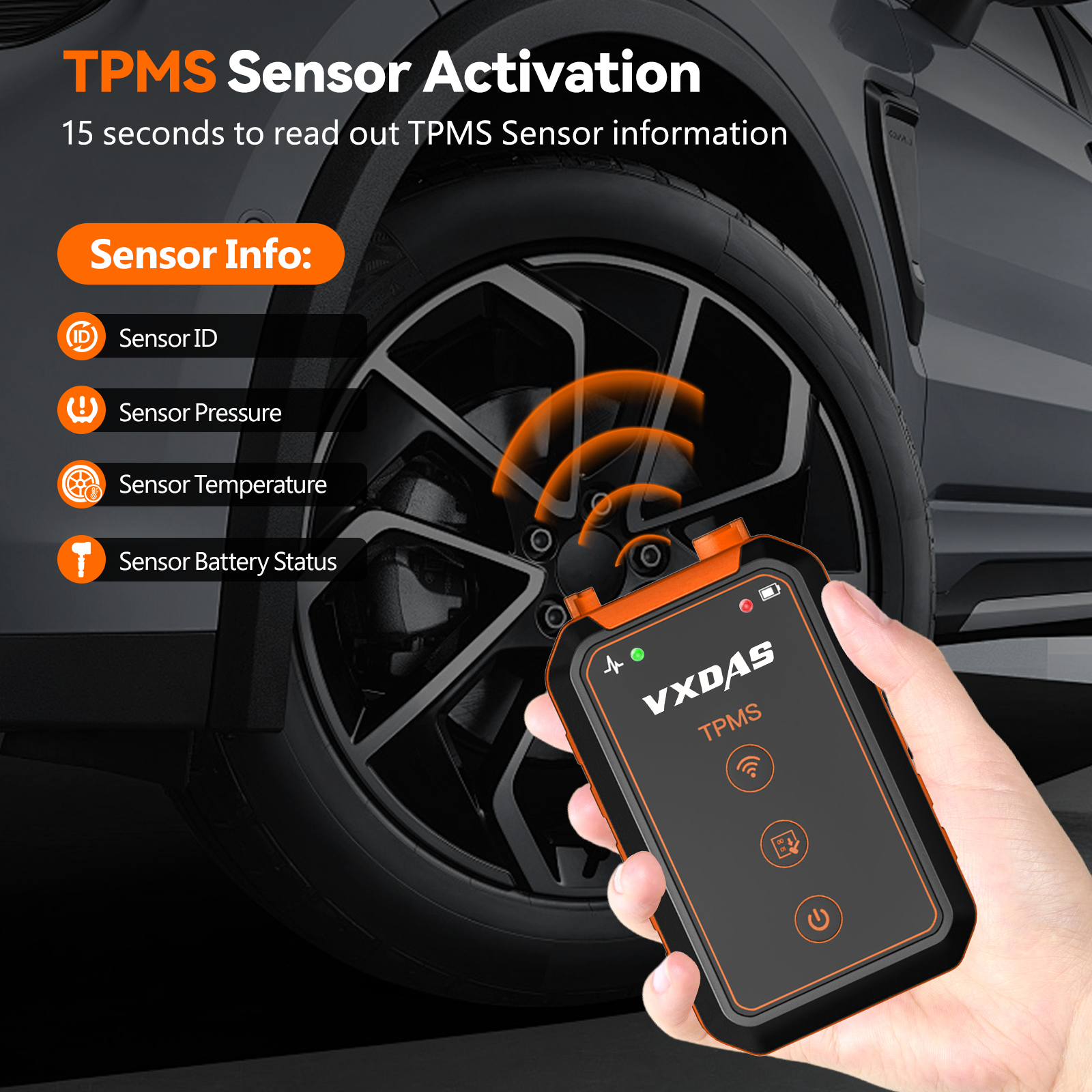 VXDAS TP01 TPMS Relearn & Programming Tool