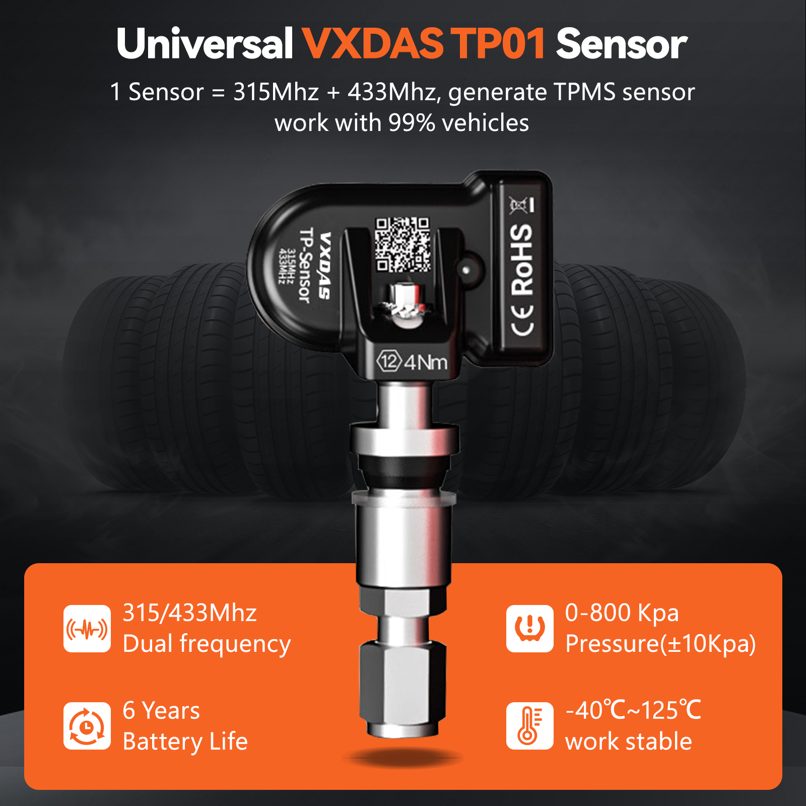 VXDAS TP01 TPMS Relearn & Programming Tool