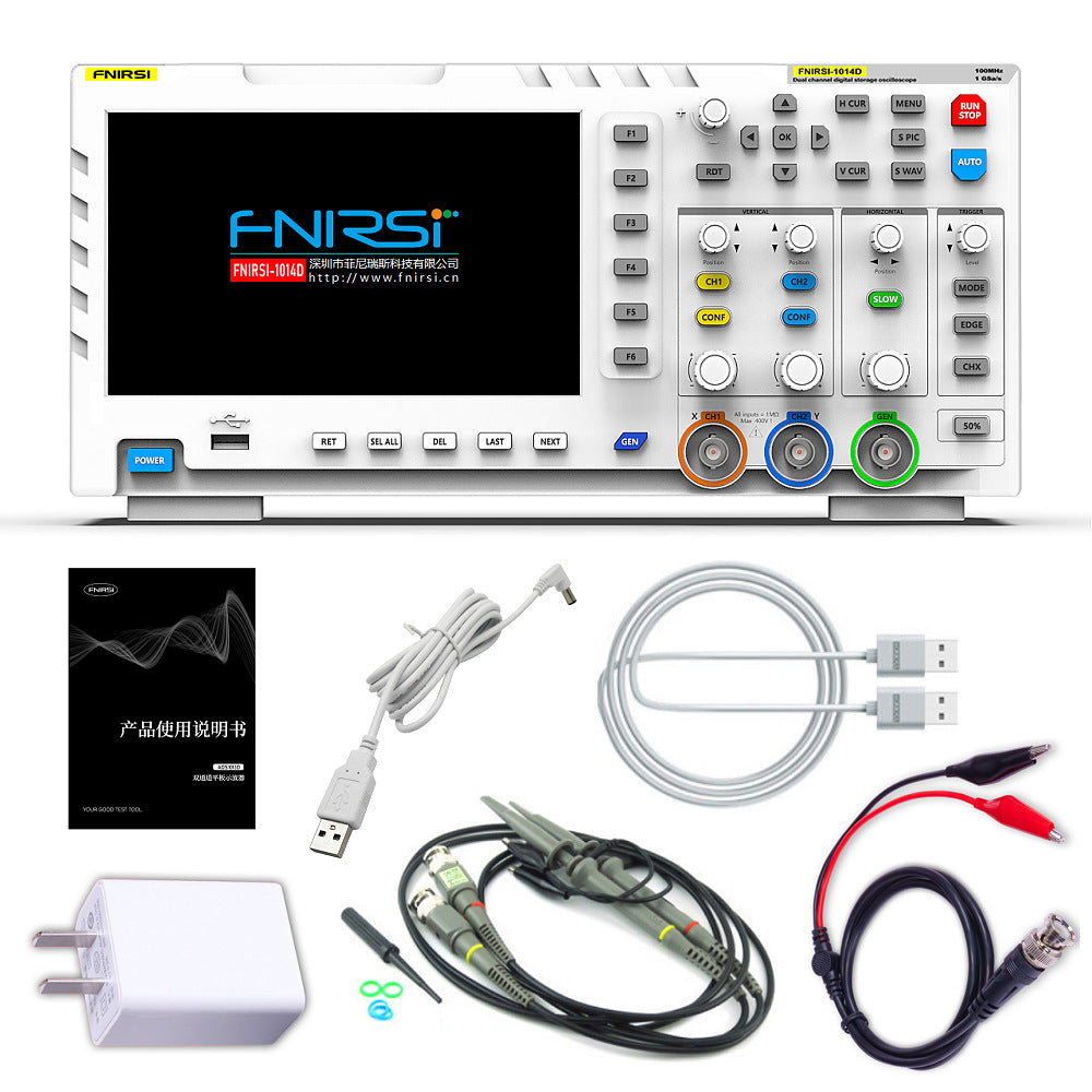 FNIRSI 1014D Oscilloscope 2 in 1 Digital Oscilloscope DDS Signal Generator