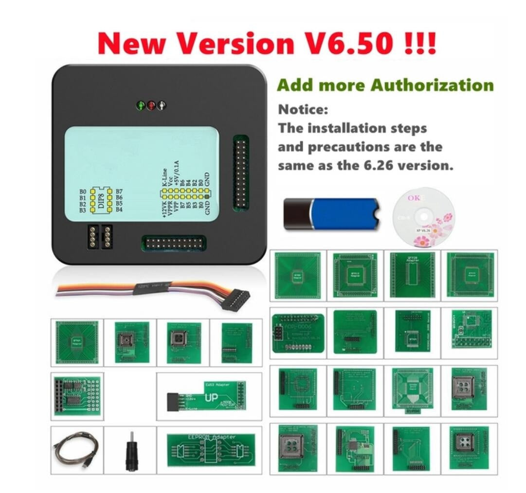 XPROG M V6.50 V6.26 V6.17 A New Authorizations XPROG Metal Box XPROG-M ECU Programmer with Full Adapters