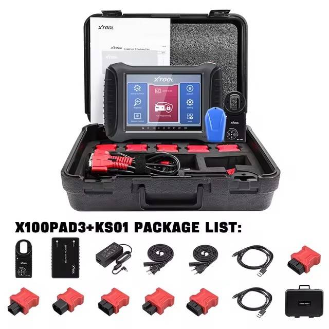 جهاز برمجة المفاتيح الأوتوماتيكية XTOOL X100 PAD3 Elite Professional Tablet مع KC100 All Key Lost