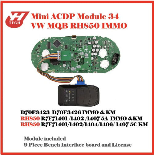Yanhua Mini ACDP Module 34 for MQB 5A 5C RH850 Cluster IMMO Mileage on Bench【Pre-order】