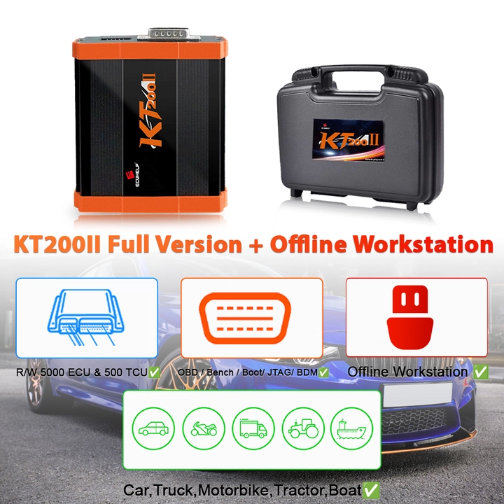 KT200II ECU Programmer Offline Upgrade ECU Protocols Over KT200