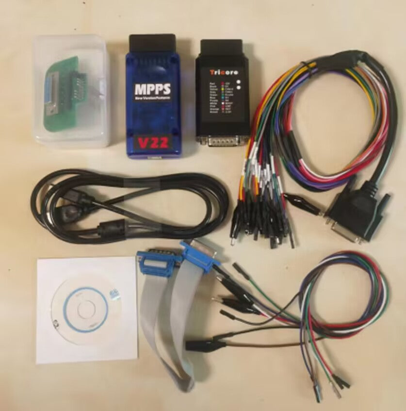 MPPS V22 Master Tricore+Multiboot+Breakout Cable+Bench Pinout Kit (A) 