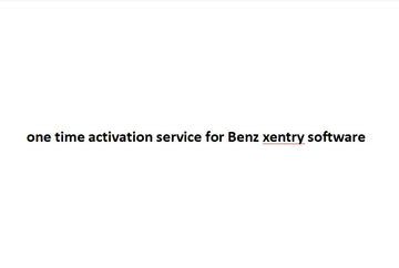 one time activation service for Benz/b-mw/odis software