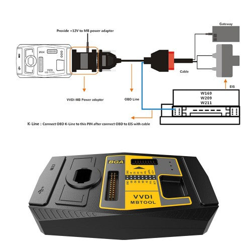Xhorse VVDI MB BGA Tool V5.1.6 For Mercedes Benz Key Programmer with One Year Unlimited Token