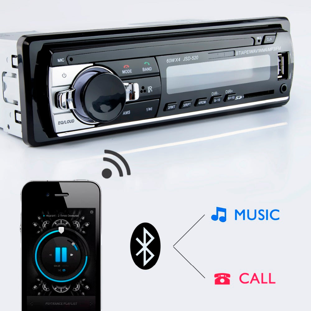 MP3 Player FM Radio Car Audio Stereo Music USB SD Bluetooth Digital with In Dash AUX Input Slot - VXDAS Official Store