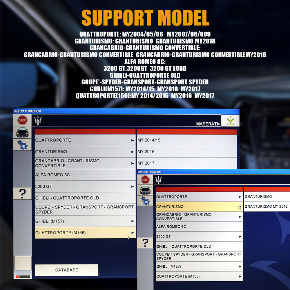 MDVCI Maserati Detector Support Diagnosis with Maintenance Data Installed on Panasonic CF19 Ready to Use - VXDAS Official Store