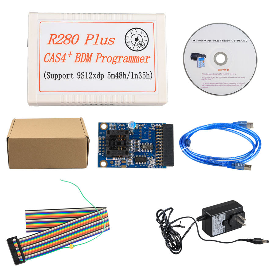 R280 Plus CAS4+ BDM Programmer for BMW Motorola MC9S12XEP100 chip (5M48H/1N35H) - VXDAS Official Store