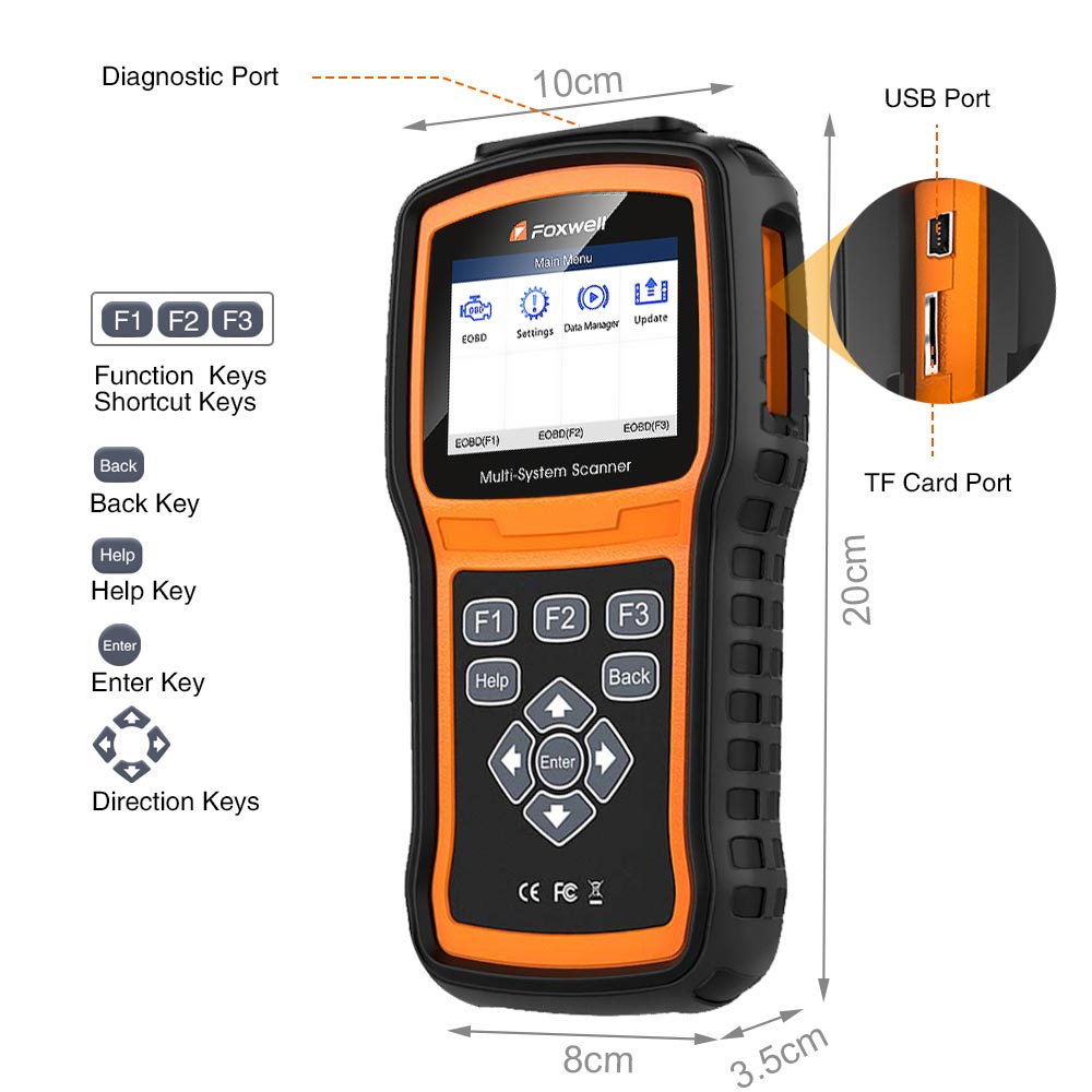 Foxwell NT530 Multi-System Scanner Support Latest BMW 2018/2019 F Chassis Update Version of NT520 - VXDAS Official Store