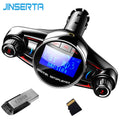 USB OFF Audio Car Receiver V4.0 MP3 TF Transmitter for JINSERTA X Charger AUX Bluetooth music iPhone Power ON Play FM Player - VXDAS Official Store