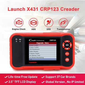 Launch X431 CRP123 Creader OBD2 Code Reader Scanner test Engine/ABS/SRS/AT Auto Diagnostic Tool - VXDAS Official Store