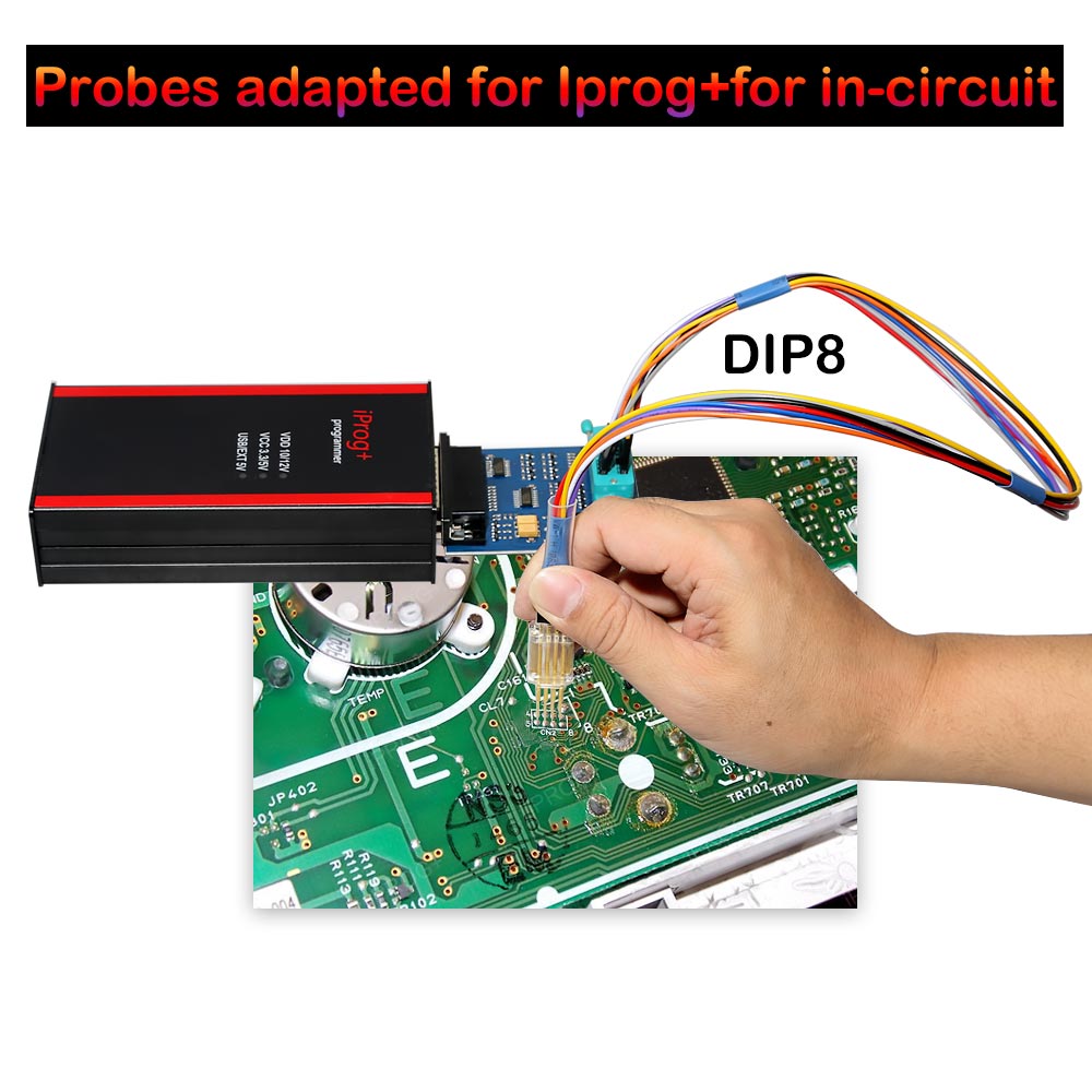 V84 Iprog+ Pro Programmer with Probes Adapters for in-circuit ECU - VXDAS Official Store