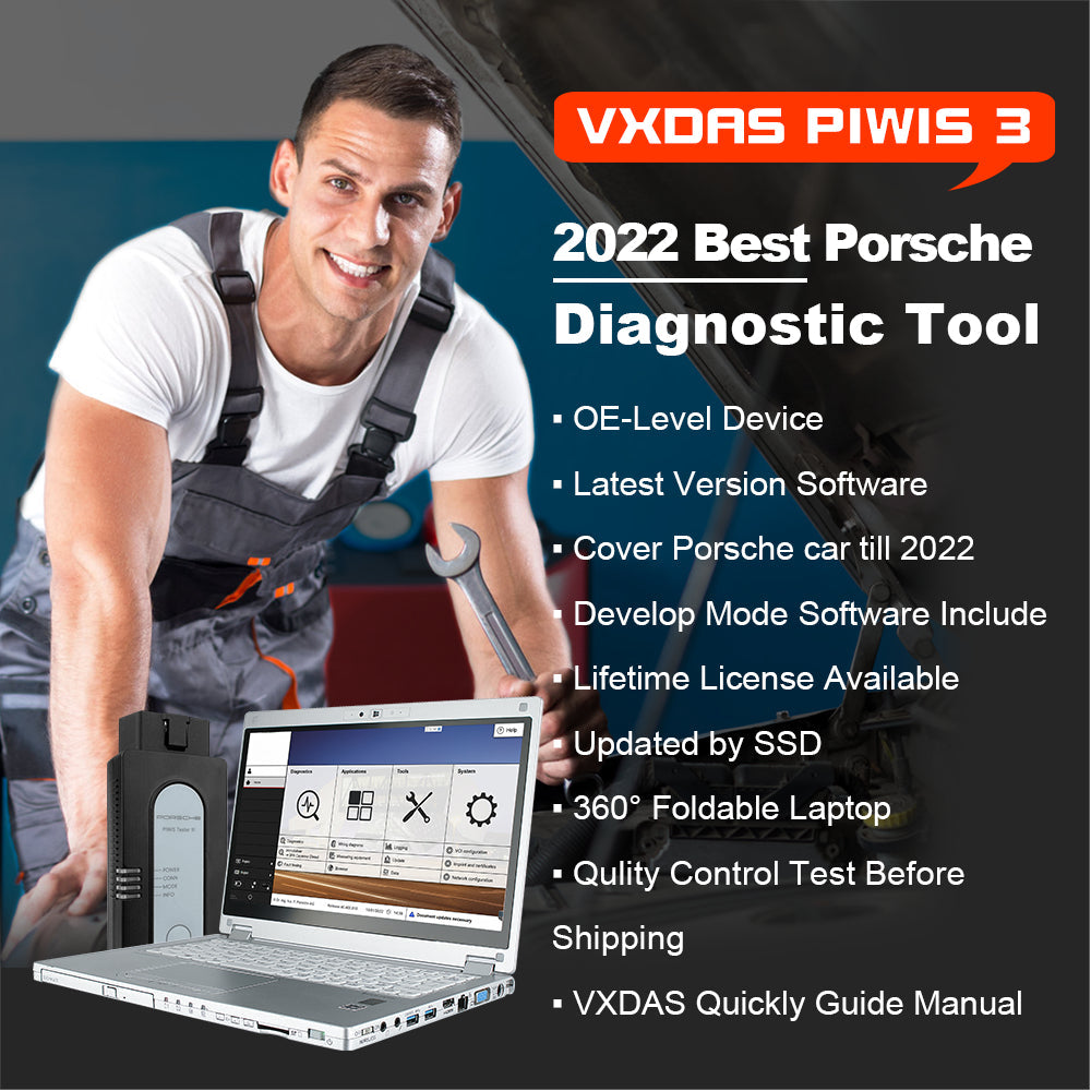 Vxdas Piwis 3 Piwis III  Diagnostic Tool With Panasonic CF-MX4 complete Kit Ready to use