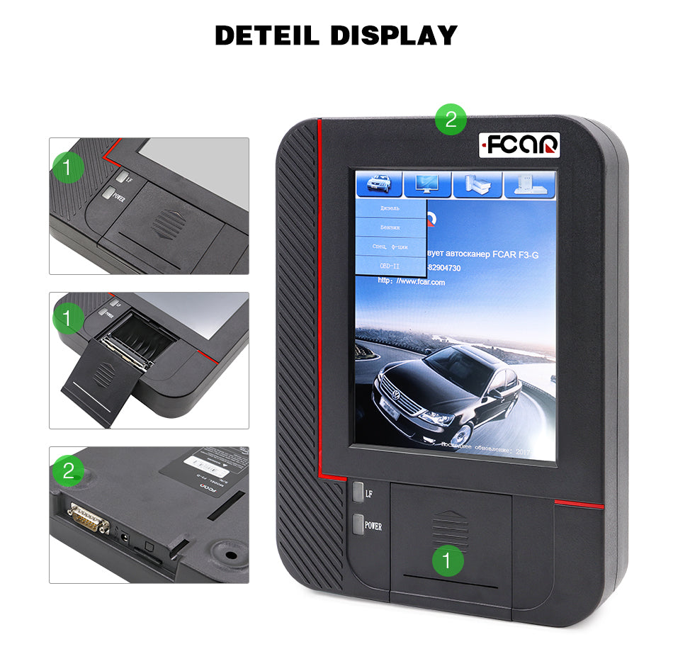 Fcar F3-W World Cars Scanner Fcar F3-W Auto Diagnostic Scanner For Gasoline Cars and Heavy Duty Trucks - VXDAS Official Store