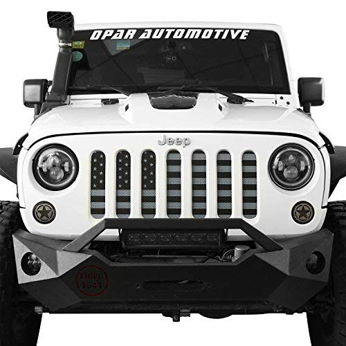 Hooke Road Jeep Grill Insert American Flag Grille Screen for 2007-2018 Jeep Wrangler JK & Wrangler Unlimited - VXDAS Official Store