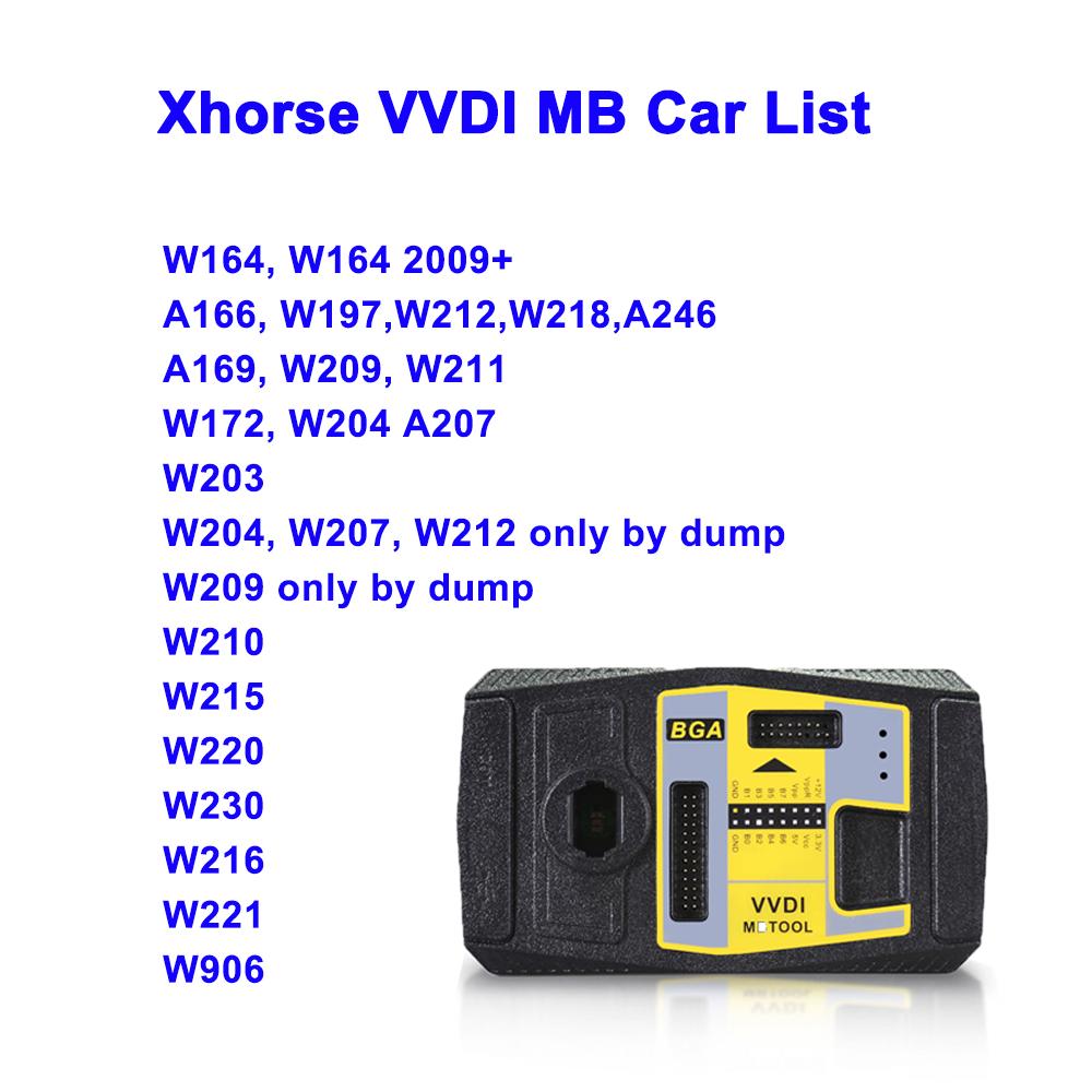 Xhorse VVDI MB BGA Tool V5.0.3 For Mercedes Benz Key Programmer - VXDAS Official Store